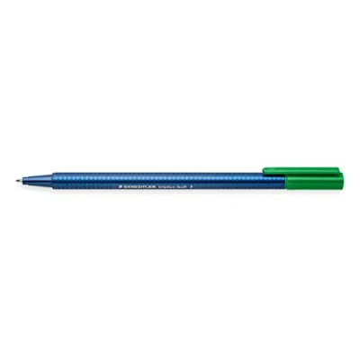 Imagen de STAEDTLER Noris Triplus Ball 437 F 5. Bolígrafo con punta de bola y anchura fina. Caja 10 bolígrafos color verde.