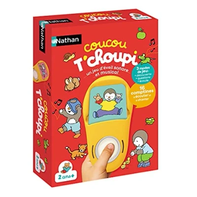 Imagen de Nathan Cuco T&#039;Choupi Juego electrónico de Despertar Escucha y descubre Las rimas con T&#039;Choupi! A Partir 2 años