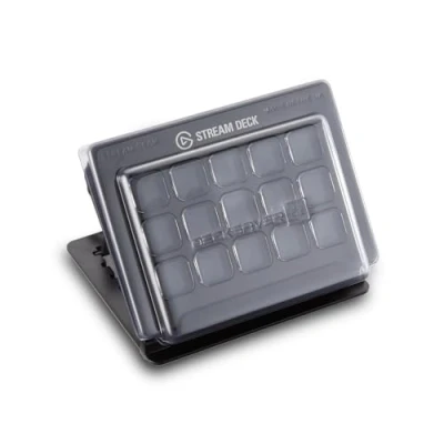 Imagen de Decksaver Cubierta para la Serie de mandos Estudio Elgato Stream Deck (MK1/MK2) Funda Protectora ahumada/Transparente, Fabricada en el Reino Unido