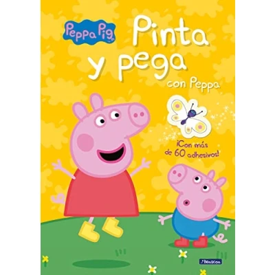 Imagen de Peppa Pig. Cuaderno de actividades Pinta y pega con Peppa: (Incluye adhesivos) (Altea)