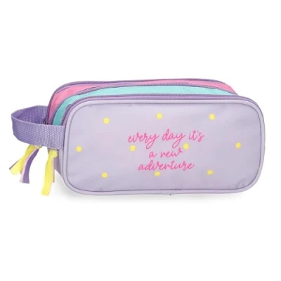 Imagen de Movom New Adventure Estuche Triple Multicolor 22x10x9 cms Poliéster 1,98L