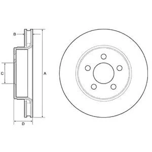 Imagen de DELPHI BG4642 Disco de freno 302 28 5 ventilado aceitado sin procesar cojinete rueda, anillo sensor ABS JEEP: Compass, Cherokee IV