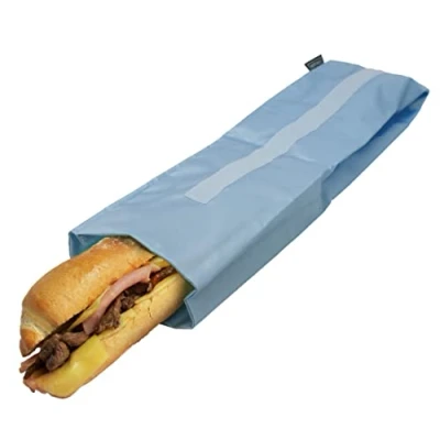 Imagen de NERTHUS FIH 873 Bolsa para Bocadillo XL Reutilizable Azul, ecológica, Adaptable, facil de Limpiar y Apta Lavadora