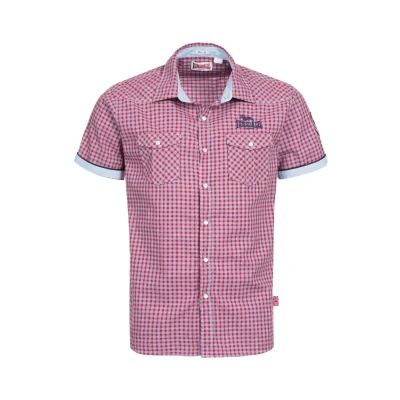 Imagen de Lonsdale Berny Camisa, Hombre, Talla: Medium, Red/blue/white