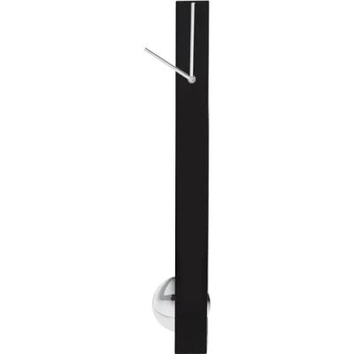 Imagen de Kare Design reloj de pared Péndulo negro/plateado, pared, reloj, caja/manecillas aluminio, movimiento cuarzo, salón, oficina, oficina en casa, moderno, 65x6x6 cm