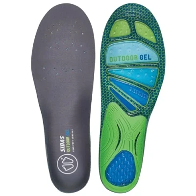 Imagen de Sidas Outdoor Gel, Plantillas de Gel para Calzado Diario y Caminar, Actividades Outdoor, Transpirabilidad, Distribución Impactos, Sujeción del pie