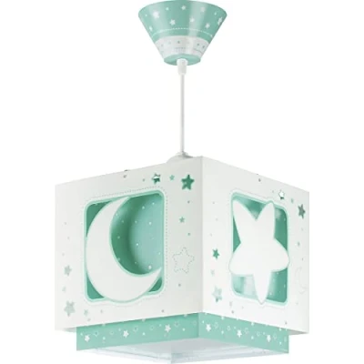 Imagen de Dalber Moon Light Lámpara de Techo Infantil Luna y Estrellas Moonlight Verde