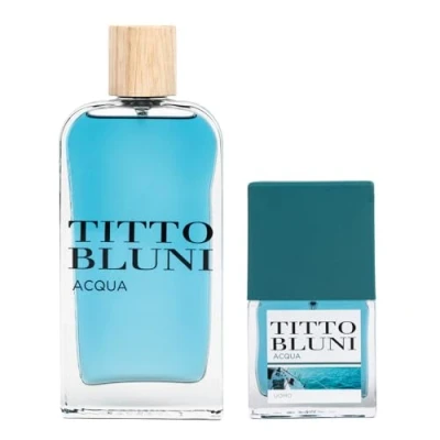 Imagen de TITTO BLUNI Aqua Uomo, Promocion 150 ml + 30 ml, Perfume para Hombre de Larga Duración, Colonia en Formato Spray, Eau Toilette Masculino, Elegante y Fresca.