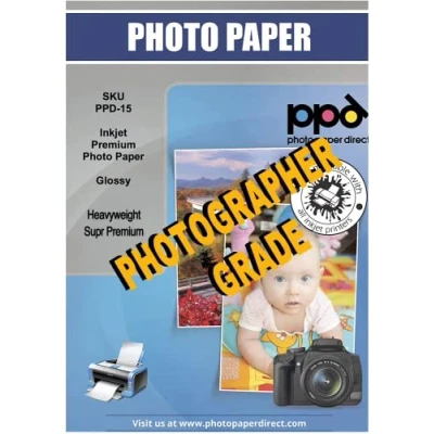Imagen de PPD Inkjet A4 x 100 Hojas de Papel Fotográfico Brillante 280 g/m² Calidad Profesional Secado Instantáneo Para Todas Impresoras Inyección Tinta 15