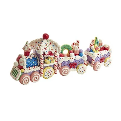 Imagen de Kurt S. Adler 14.4 Inch Claydough Train Set Decoración, Arcilla, Multicolor, estándar