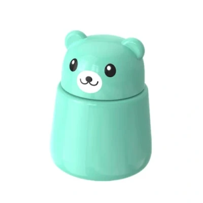 Imagen de Molinillo de píldoras, lindo oso portátil, pulverizador triturador tableta medicina, caja almacenamiento (verde)