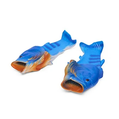 Imagen de Coddies Zapatos De Pescado Fish Flops Sandalias Unisex, Chanclas, Zapatillas, para Piscina Y Playa Hombres, Mujeres Niños (38/39 EU, Blue)