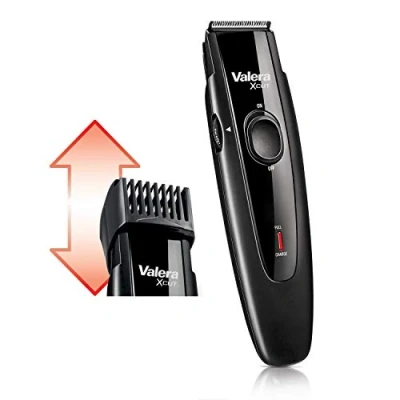 Imagen de Valera, X Cut 642.02, Máquina de Afeitar Hombre, Con Cuchillas 32 mm en Acero Inoxidable, 30 Longitudes Corte 0.5 a 15 mm, Funcionamiento o Sin Cable, Cable USB Incluido, 100 240 V, Negra