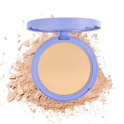 Imagen de Polvo facial con control de aceite, mate, liso, resistente al agua, larga duración, maquillaje ligero perfecto para un acabado suave, minimiza las líneas finas y los poros (natural, 1)