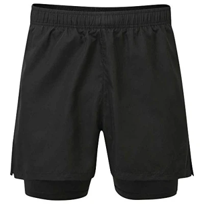 Imagen de Dare2b Recreate Pantalón Corto De Deporte con Detalle Reflectante Y Interior Ligero Secado Rápido Shorts, Hombre, Black, S