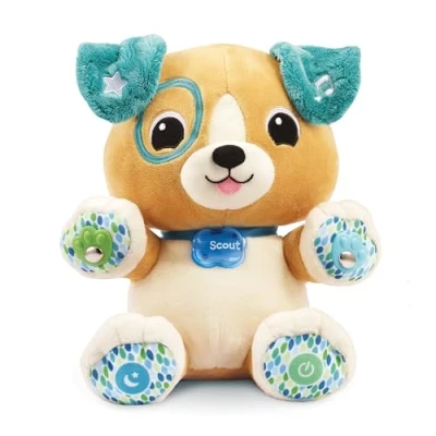 Imagen de Vtech Leapfrog Amigo Scout patitas Divertidas, Peluche sensorial para bebés, Perrito Interactivo, Personalizado con tu Nombre, Regalo niños +1 año, Versión ESP