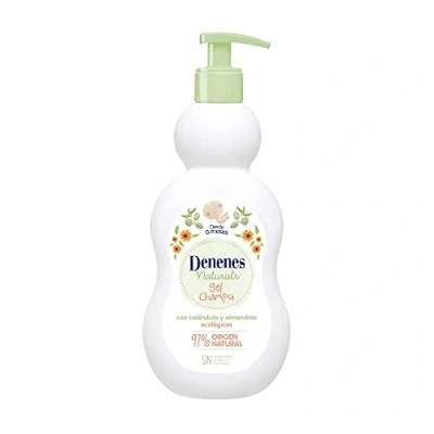 Imagen de Denenes Baby Gel Champú con Caléndula Ecológica, Limpia y Respeta la Piel, para Bebés a Partir de 0 Meses, Apta Pieles Sensibles Atópicas 400 ml