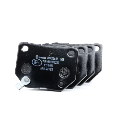 Imagen de BREMBO P 78 016 Juego de pastillas freno con avisador acústico desgaste sin accesorios SUBARU: Impreza II Berlina, III Hatchback