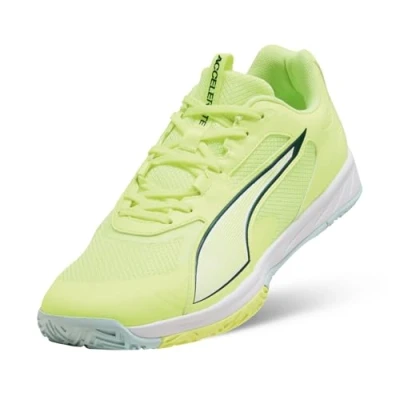 Imagen de Puma Accelerate PRO 4 Zapatillas de balonmano, Hombre, Talla: 41, Fizzy light/green terrain/light moss/white Tela/tejido sintético