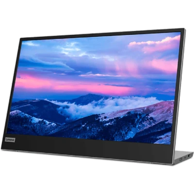 Imagen de Lenovo L15 Monitor Portátil, FHD, IPS, 60 Hz, 6 ms, 2 x USB C, 2.0, Cable C a Ajuste de inclinación/Altura, Color Negro, 15.6 Pulgadas