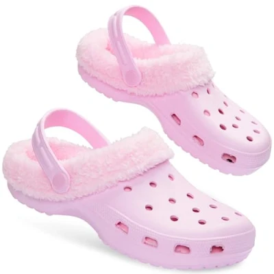 Imagen de CityComfort Zuecos Invierno con Forro Sherpa para Mujer Regalos Mujeres (Rosa Claro, 35 EU)