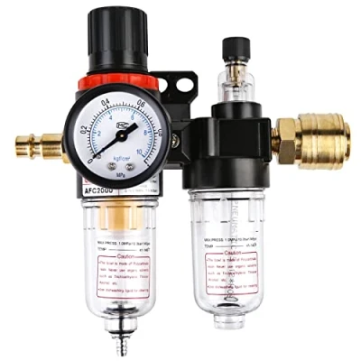 Imagen de Filtro Aire Compresor, Regulador de Presion Combo Separador, Compresor aire, Kit 1/4 &#039;&#039; para y Herramientas