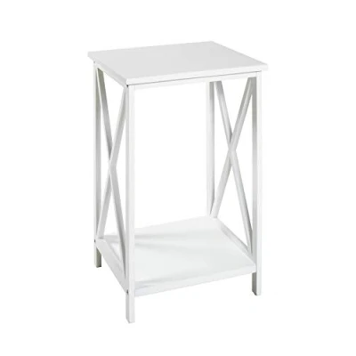 Imagen de HAKU Möbel Mesa Auxiliar Blanco, MDF Dim.: AN 30 cm x AL 50 P cm, Estilo: Muebles Costeros