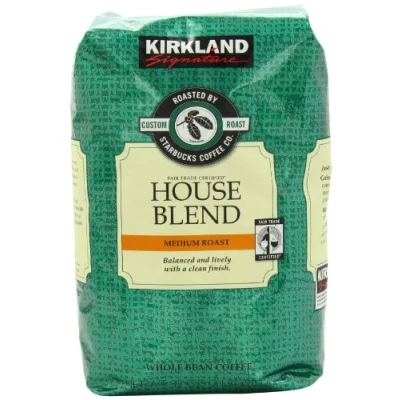 Imagen de Signature&#039;s Kirkland Starbucks Bean Coffee, Medium Roast House Blend, 32 Ounce