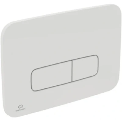 Imagen de Ideal Standard R0123AC Placa de Descarga Inodoro, Blanco, Oleas M3 Mechanical Toilet Flush Plate White