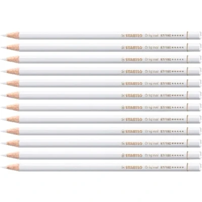 Imagen de Lápiz de Color STABILO Original Caja con 12 unidades blanco