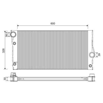 Imagen de Radiador, refrigeración del motor VALEO 701271
