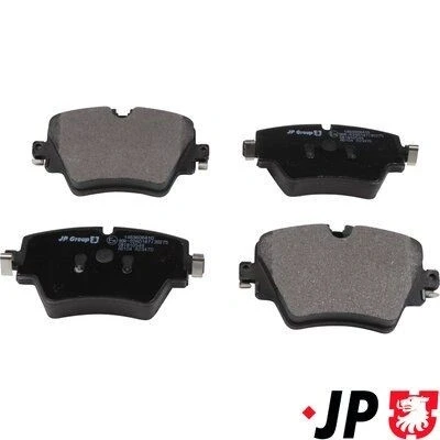 Imagen de JP GROUP 1463606410 Juego de pastillas freno Eje delantero preparado para indicador desgaste BMW: 5 Touring, 2 Active Tourer, X1, MINI: Hatchback