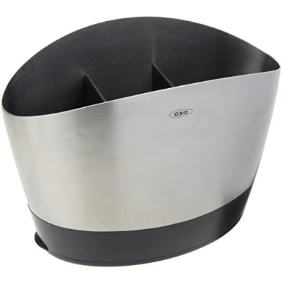 Imagen de OXO Good Grips Escurridor de cubiertos y portautensilios cocina acero inoxidable