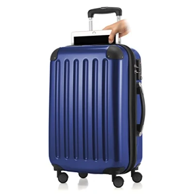 Imagen de HAUPTSTADTKOFFER Alex Tsa R2 Equipaje de mano con compartimento para portátil, maleta rígida, 4 ruedas dobles, TSA, 55 cm, 42 litros, Azul oscuro