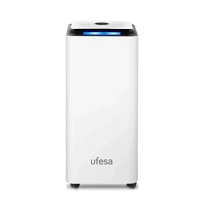 Imagen de Ufesa DH5020 Deshumidificador 420W, 20L /dia, Silencioso con Panel Intuitivo, Filtro de Carbón Activo, Tubo Drenaje Continuo, Función Secado Ropa, Temporizador
