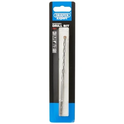 Imagen de Draper Expert 39264 broca para mampostería de 5 mm x 150 mm, herramientas con punta carburo tungsteno, vástago recto, flauta fresada