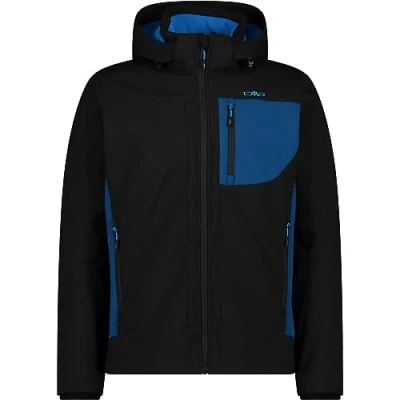 Imagen de CMP MAN Jacket ZIP HOOD Chaqueta softshell, Hombre, Talla: 46, Nero petrol