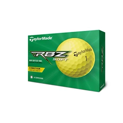 Imagen de TaylorMade Rbz Soft Docena de Pelotas Golf (2019), Unisex, Amarillo, 2