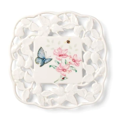 Imagen de Lenox Butterfly Meadow Trivet, 0.95 Libras, Multicolor