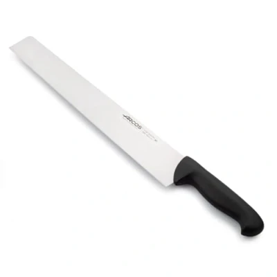 Imagen de Arcos Serie 2900 Cuchillo Salami/Queso Hoja de Acero Inoxidable NITRUM 360 mm Mango inyectado en Polipropileno Color negro