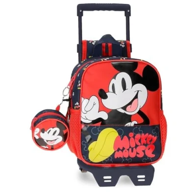 Imagen de Disney Mickey Mouse Fashion Mochila Preescolar Adaptable a Carro Multicolor 21x25x10 cms Microfibra 5,25L