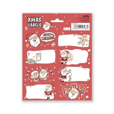 Imagen de Grupo Erik Etiquetas adhesivas navidad Ho regalo / 16 Pegatinas regalos
