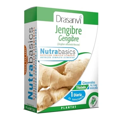 Imagen de Drasanvi Jengibre 30 Capsulas Nutrabasicos 0