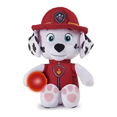 Imagen de Paw Patrol 6059298, Snuggle Up Marshall Plush with Torch and Sounds, for Kids Aged 3