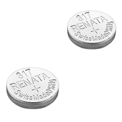 Imagen de 2 pilas Renata para reloj de pulsera, fabricación suiza, dióxido plata, sin mercurio, 1,55 V, larga vida útil