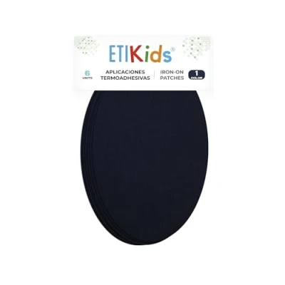 Imagen de Rodilleras color Marino termoadhesivas de plancha. Coderas para proteger tu ropa y reparación pantalones, chaquetas, jerseys, camisas. 16 x 10 cm. (6)