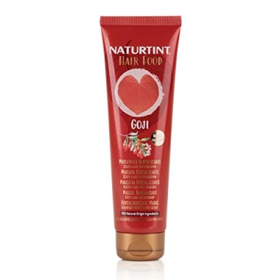 Imagen de Naturtint Hair Food Mascarilla Goji, Efecto Flash Rejuvenecedor y Revitalizante, Repara, Hidrata Suaviza, Especial Cabello Apagado, 99% de Ingredientes Naturales, Apta Método Curly, 150ml