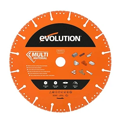 Imagen de hoja de diamante multiusos 230 mm Evolution con borde segmentado y orificio 22,2 mm: para cortar metal