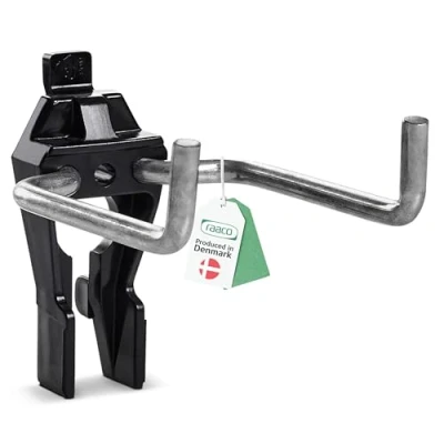 Imagen de raaco Soporte de Martillo 4 50 mm para Panel Perforado y Paredes Herramientas, Longitud mm, Especial Martillos, Set 3 Ganchos Resistentes Acero Poliacetal