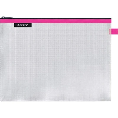 Imagen de Leitz WOW Funda de viaje, Impermeable, Translúcida, Organización y Almacenamiento Visibles, Grande (A4) Rosa